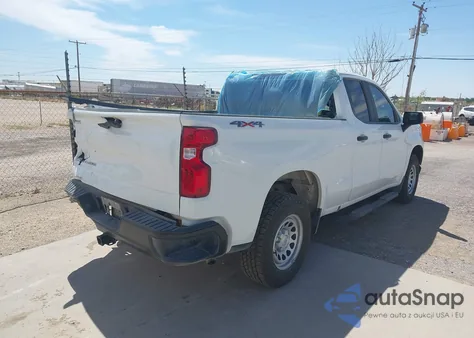 2021 Chevrolet Silverado 1500 4Wd Double Cab Standard Bed Wt z USA, uszkodzony, nr VIN 1GCRYAEF7MZ347703